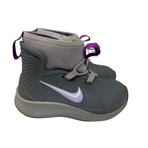 Nike Kids Gray & Purple Toddler Binzie Boot  Size 7C